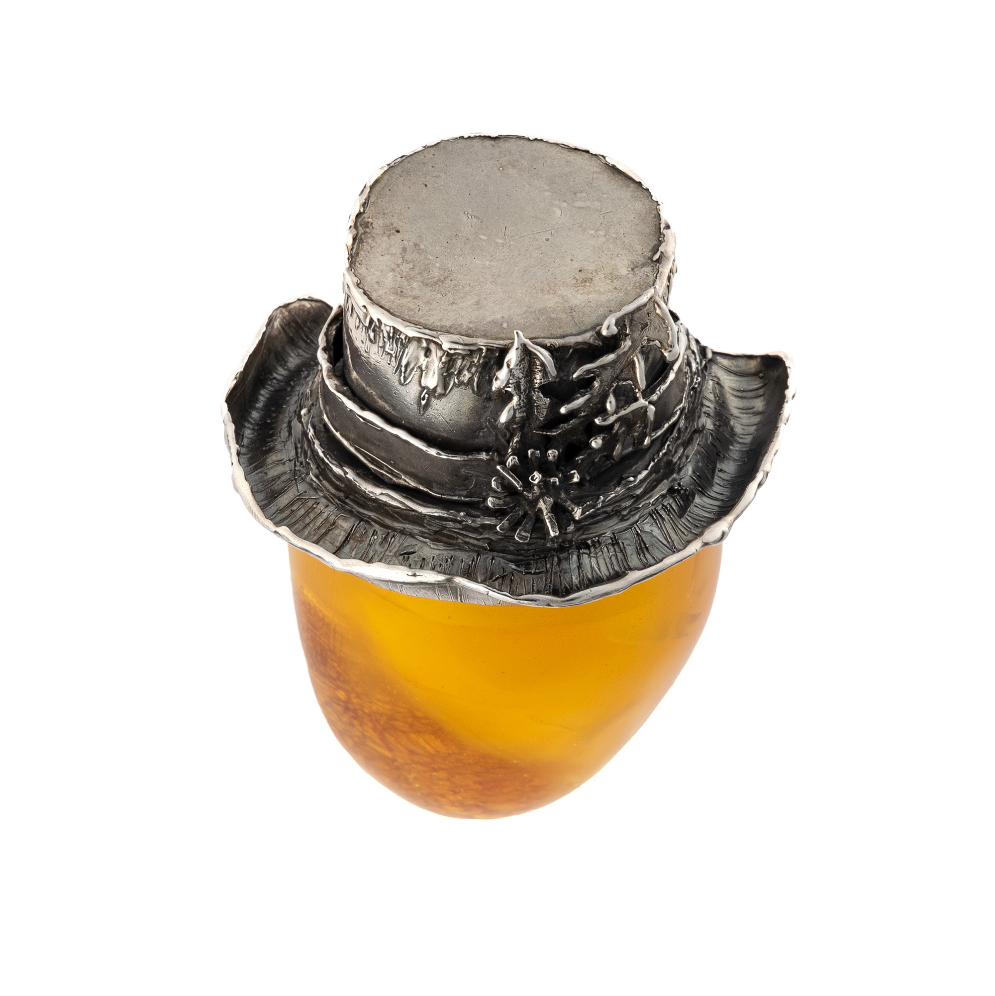 Sterling Silver and Baltic Amber in the Hat 6
